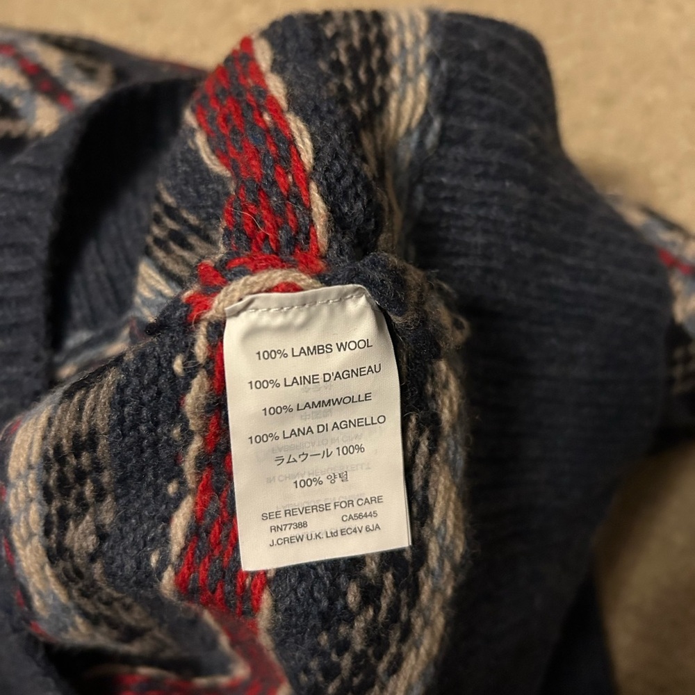 J Crew fair isle wool sweater (x-small) - Picture 3 of 5
